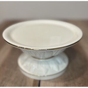 Lenox Vintage Illuminations Versailles 4.5" Pedestal Cake Stand Candleholder USA